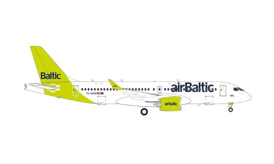Airbus A220-300 airBaltic  - new livery “100th A220”